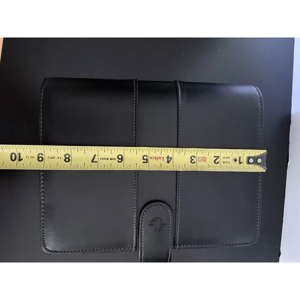 Franklin Covey Classic 7 ring Binder Snap Planner black Fits 5.5x8.5